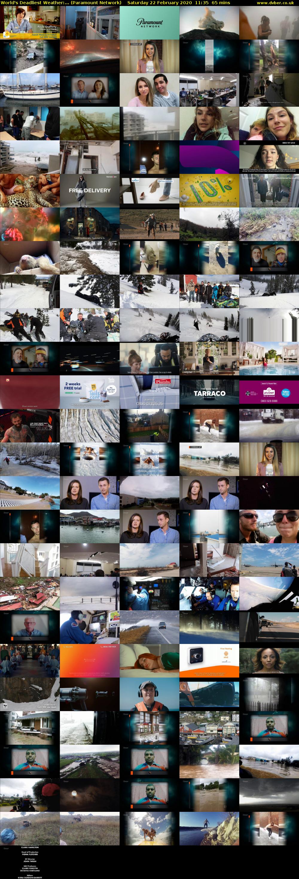 World's Deadliest Weather:... (Paramount Network) Saturday 22 February 2020 11:35 - 12:40