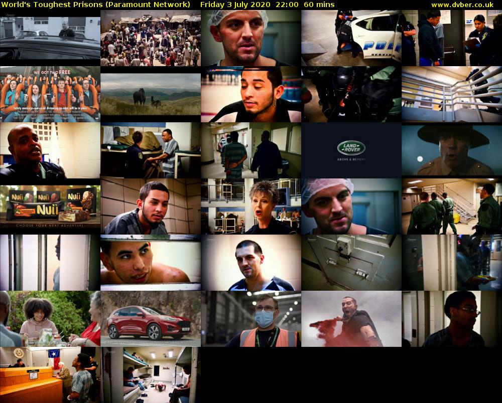 World's Toughest Prisons (Paramount Network) Friday 3 July 2020 22:00 - 23:00