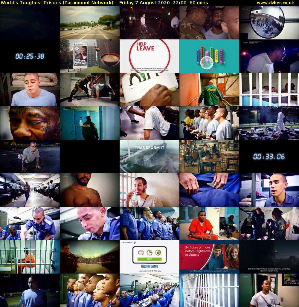 World's Toughest Prisons (Paramount Network) Friday 7 August 2020 22:00 - 23:00