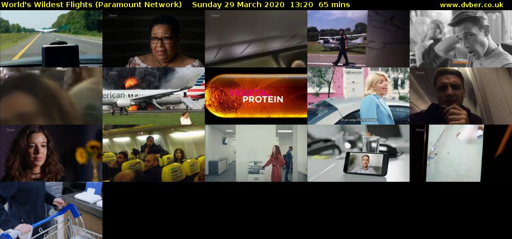 World's Wildest Flights (Paramount Network) Sunday 29 March 2020 13:20 - 14:25