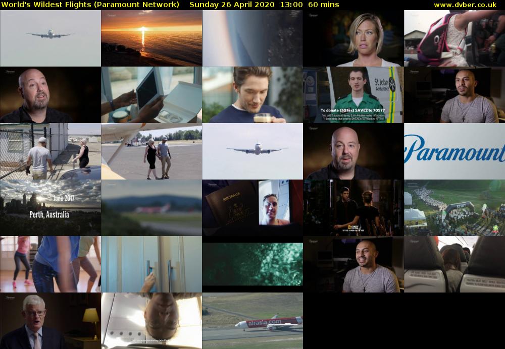 World's Wildest Flights (Paramount Network) Sunday 26 April 2020 13:00 - 14:00