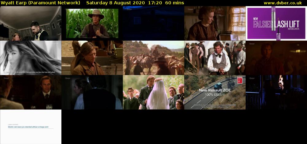 Wyatt Earp (Paramount Network) Saturday 8 August 2020 17:20 - 18:20