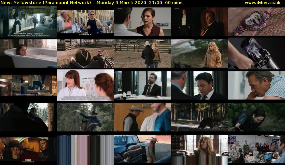 Yellowstone (Paramount Network) Monday 9 March 2020 21:00 - 22:00