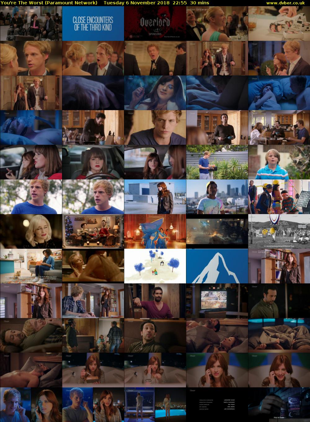You're The Worst (Paramount Network) Tuesday 6 November 2018 22:55 - 23:25