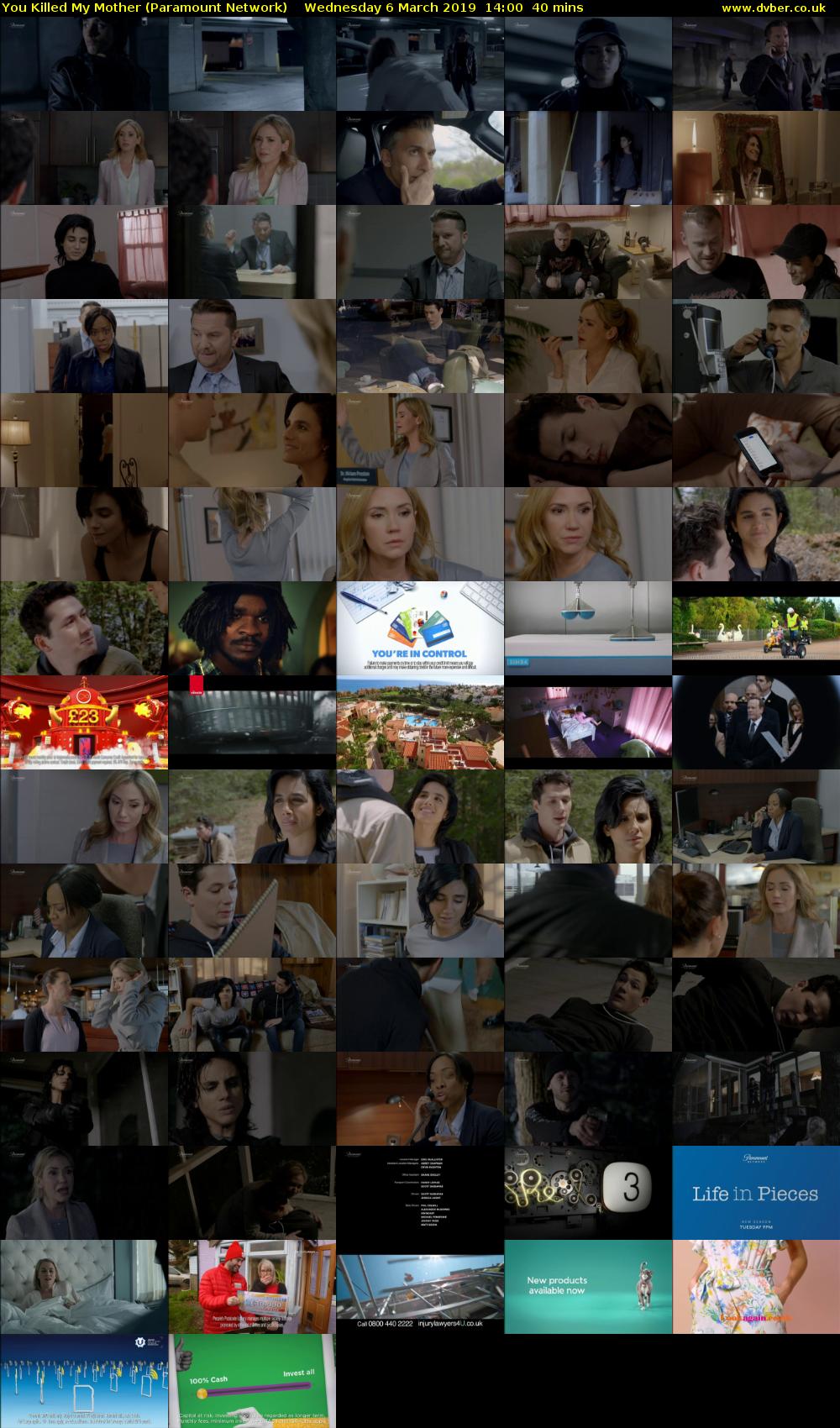 You Killed My Mother (Paramount Network) Wednesday 6 March 2019 14:00 - 14:40