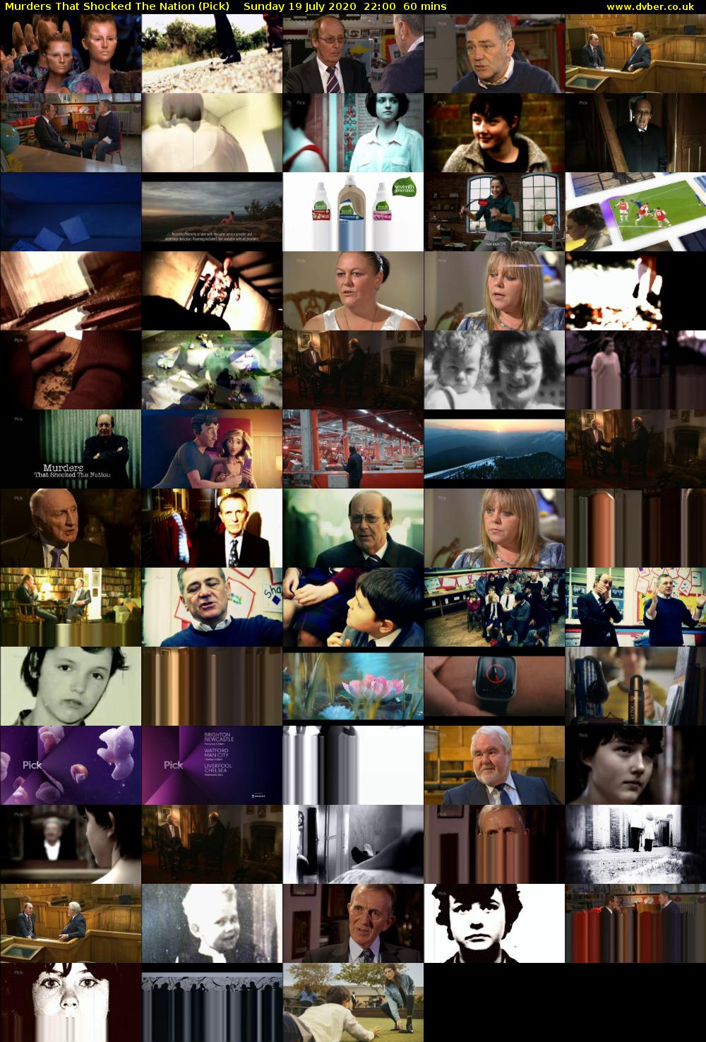  Murders That Shocked The Nation (Pick) Sunday 19 July 2020 22:00 - 23:00