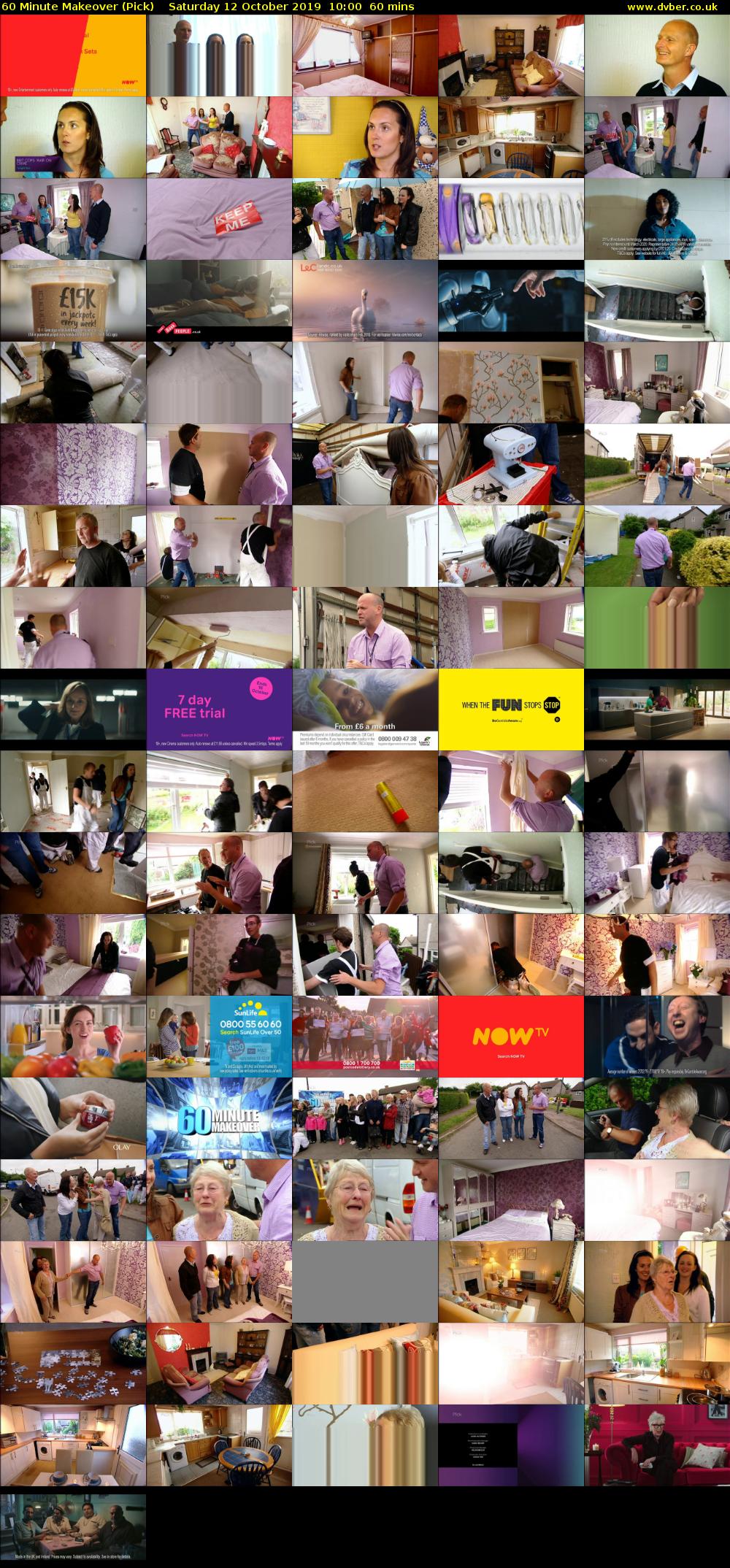60 Minute Makeover (Pick) Saturday 12 October 2019 10:00 - 11:00