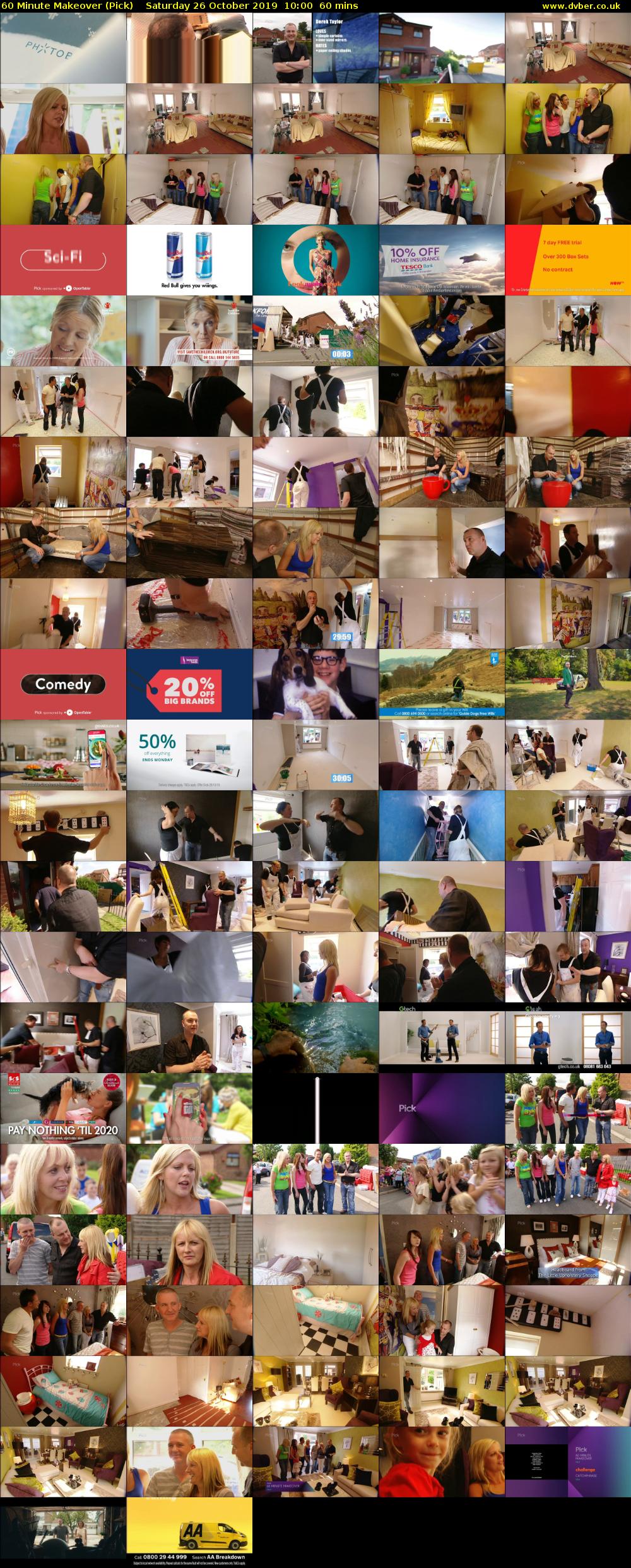 60 Minute Makeover (Pick) Saturday 26 October 2019 10:00 - 11:00