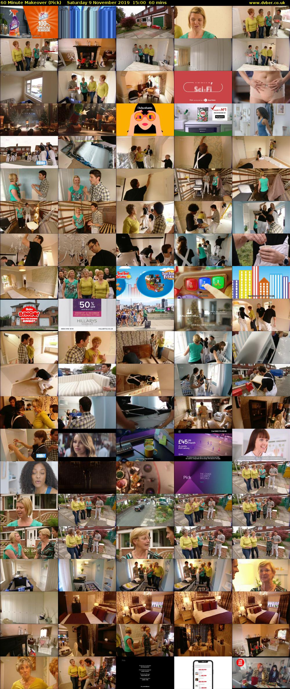 60 Minute Makeover (Pick) Saturday 9 November 2019 15:00 - 16:00