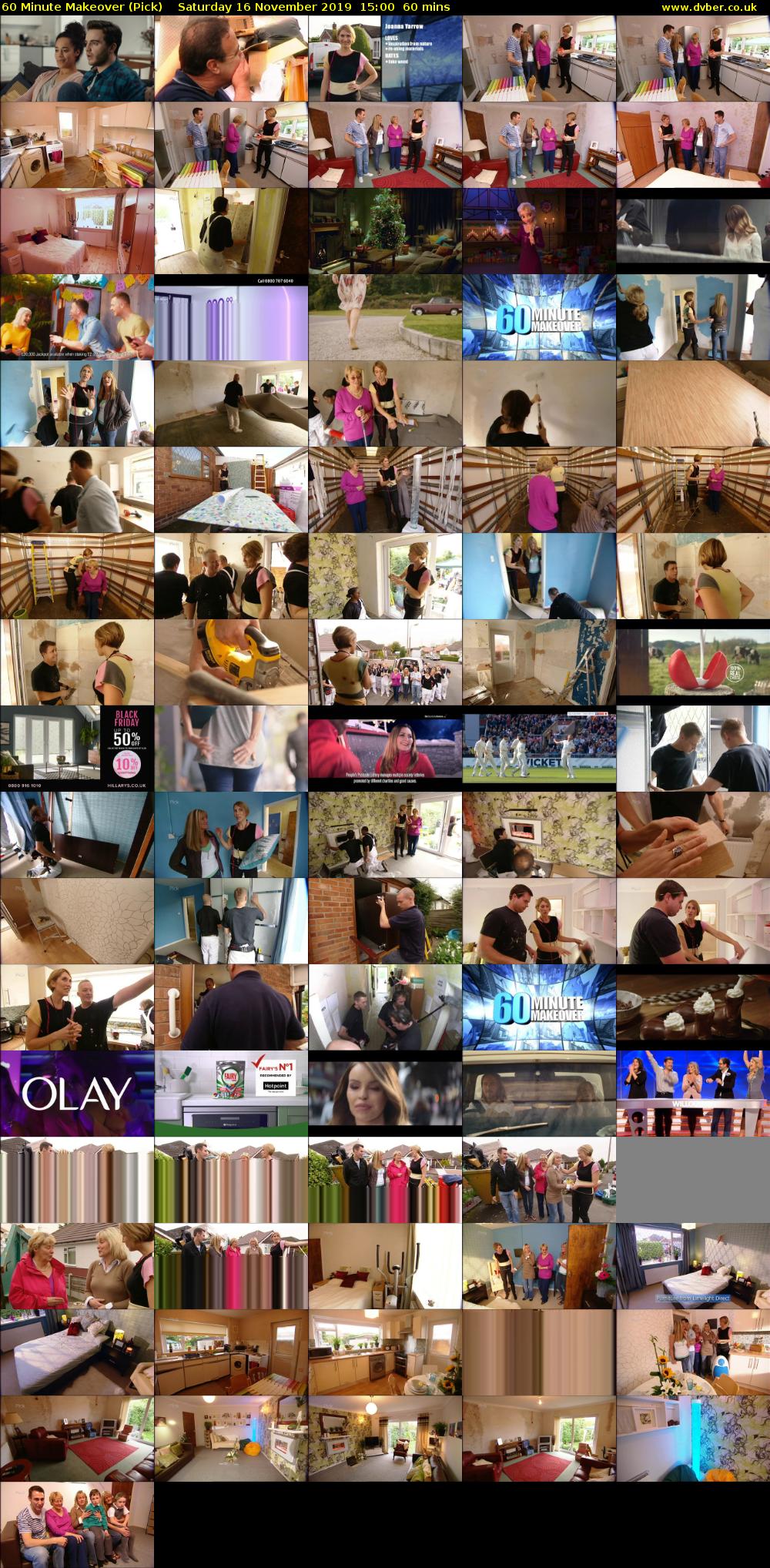 60 Minute Makeover (Pick) Saturday 16 November 2019 15:00 - 16:00