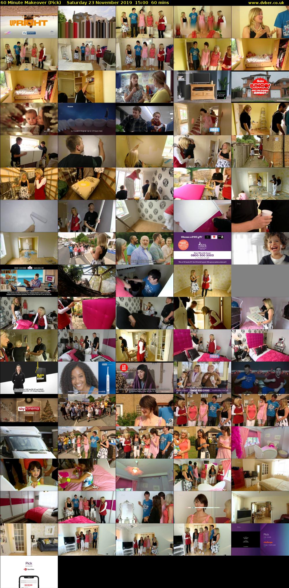 60 Minute Makeover (Pick) Saturday 23 November 2019 15:00 - 16:00