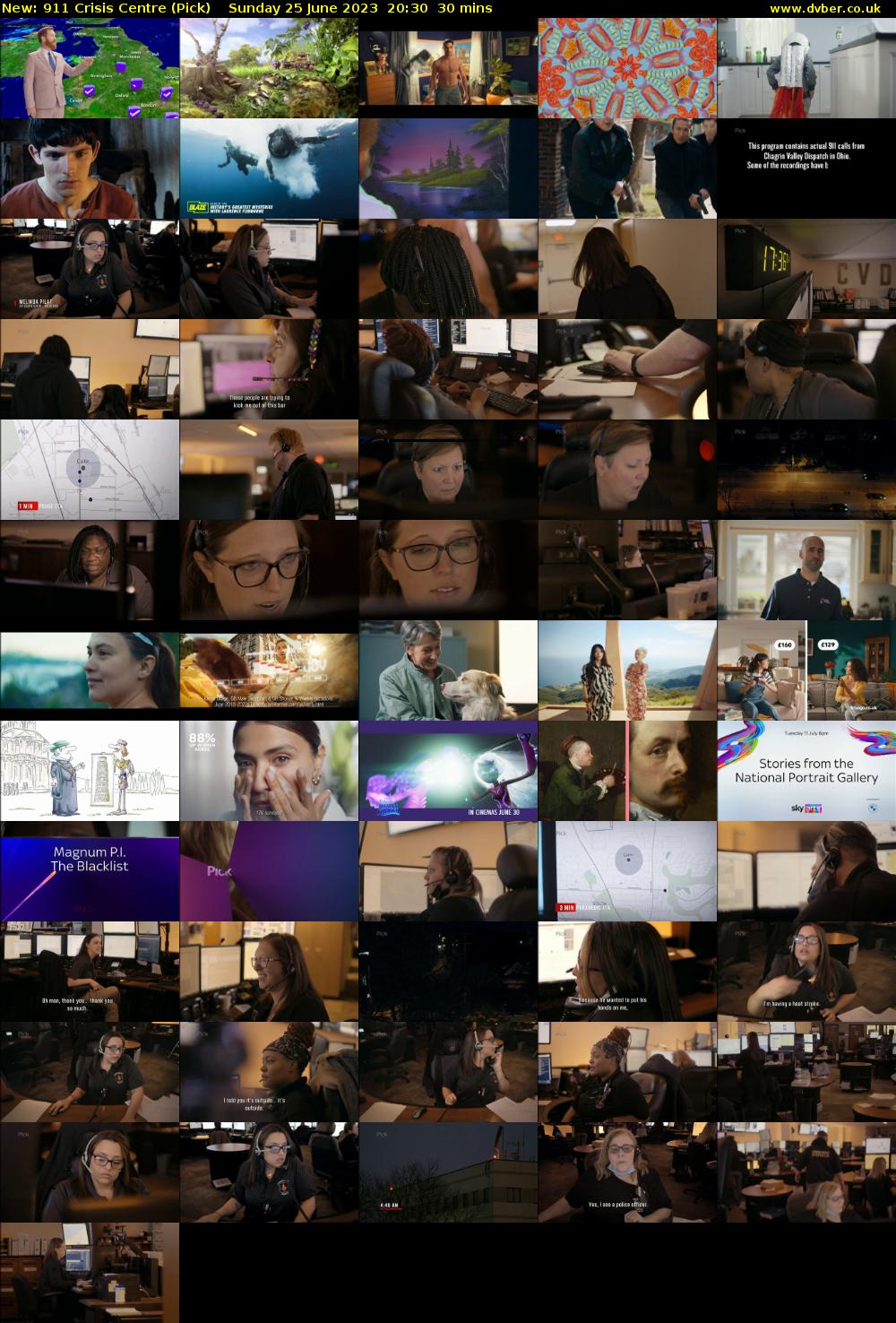 911 Crisis Centre (Pick) Sunday 25 June 2023 20:30 - 21:00