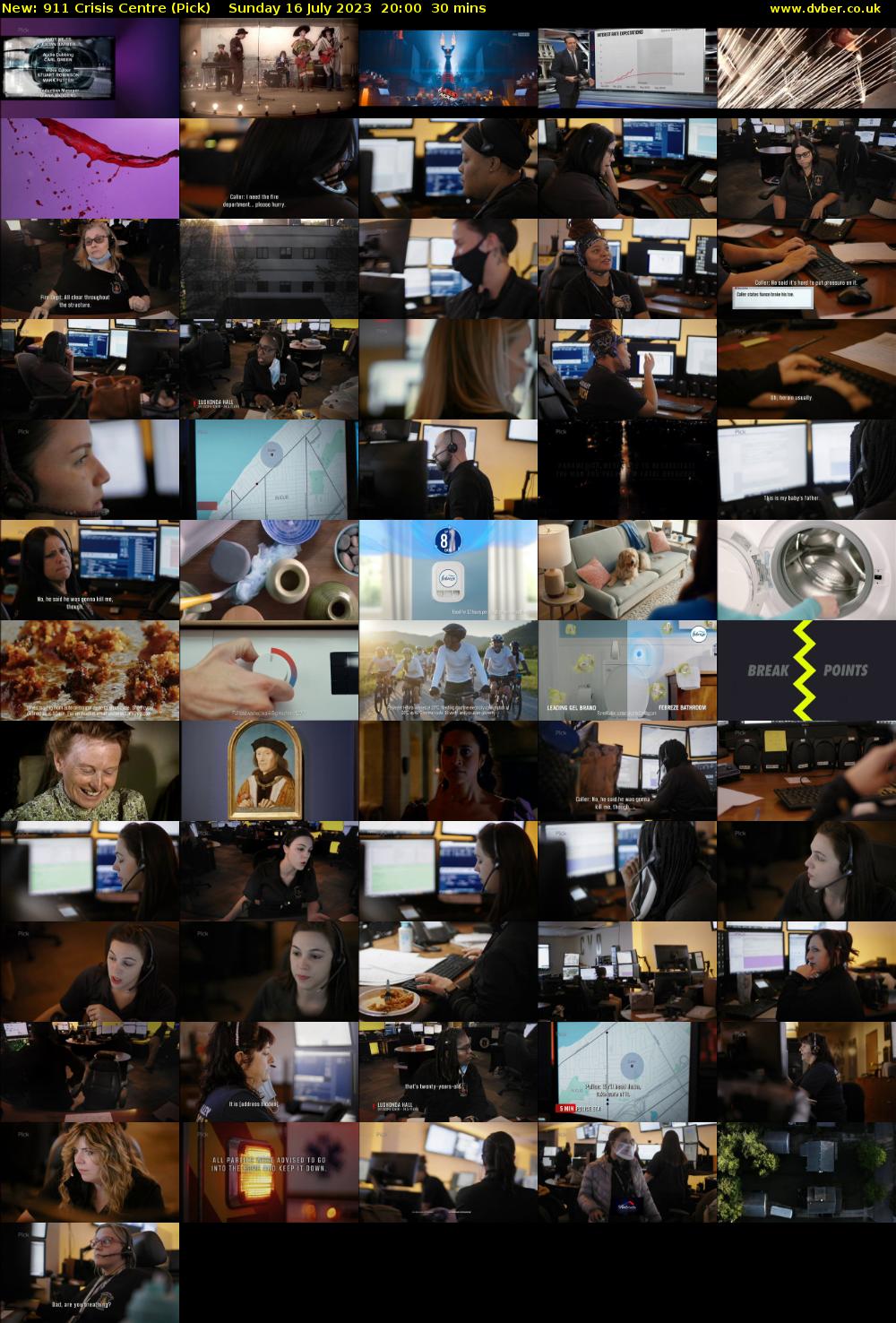 911 Crisis Centre (Pick) Sunday 16 July 2023 20:00 - 20:30