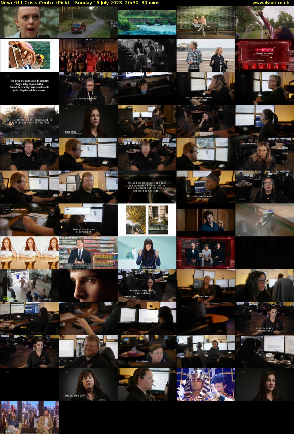 911 Crisis Centre (Pick) Sunday 16 July 2023 20:30 - 21:00