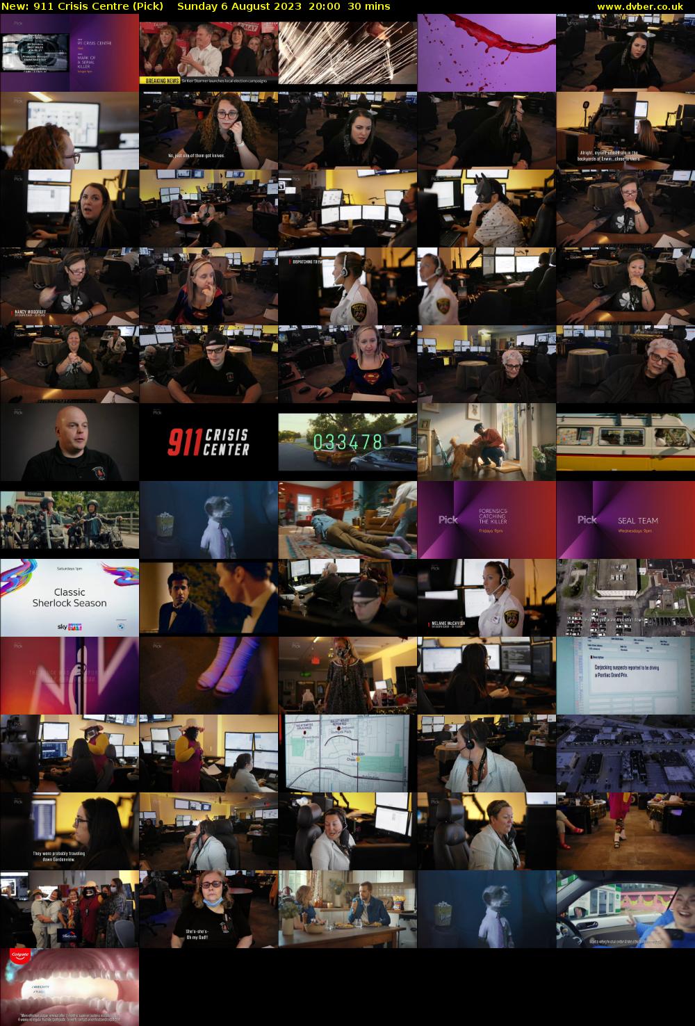 911 Crisis Centre (Pick) Sunday 6 August 2023 20:00 - 20:30