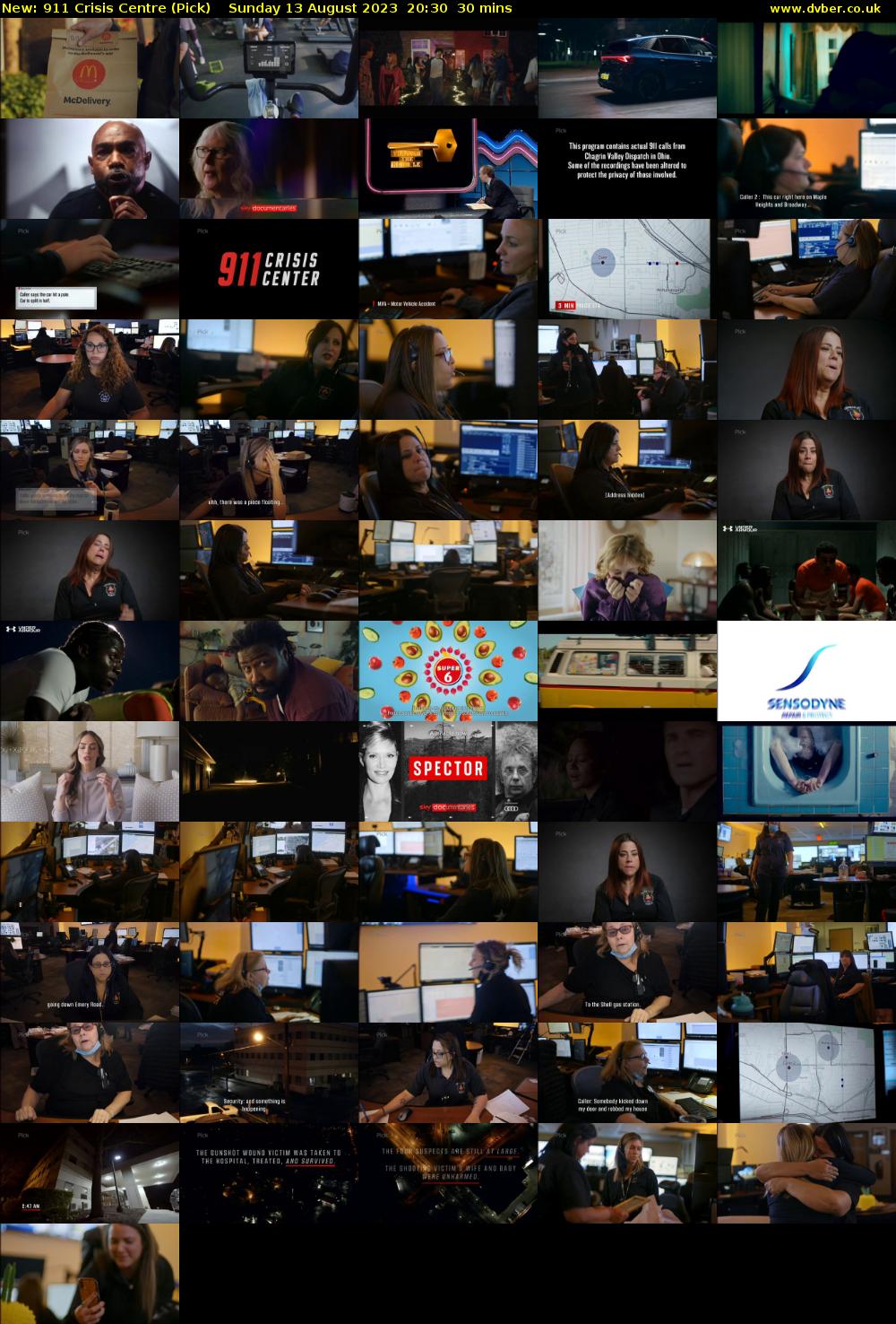 911 Crisis Centre (Pick) Sunday 13 August 2023 20:30 - 21:00