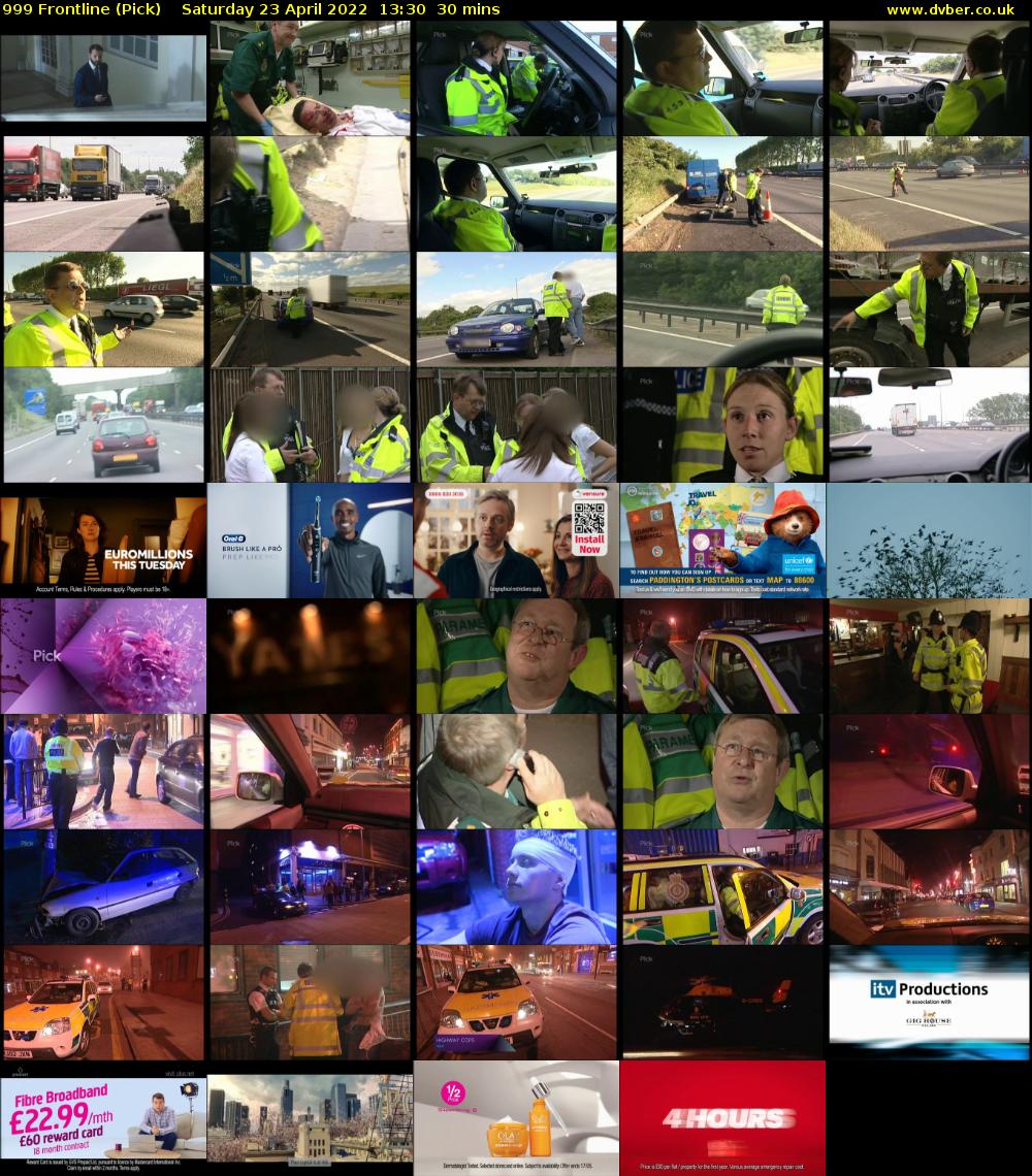 999 Frontline (Pick) Saturday 23 April 2022 13:30 - 14:00