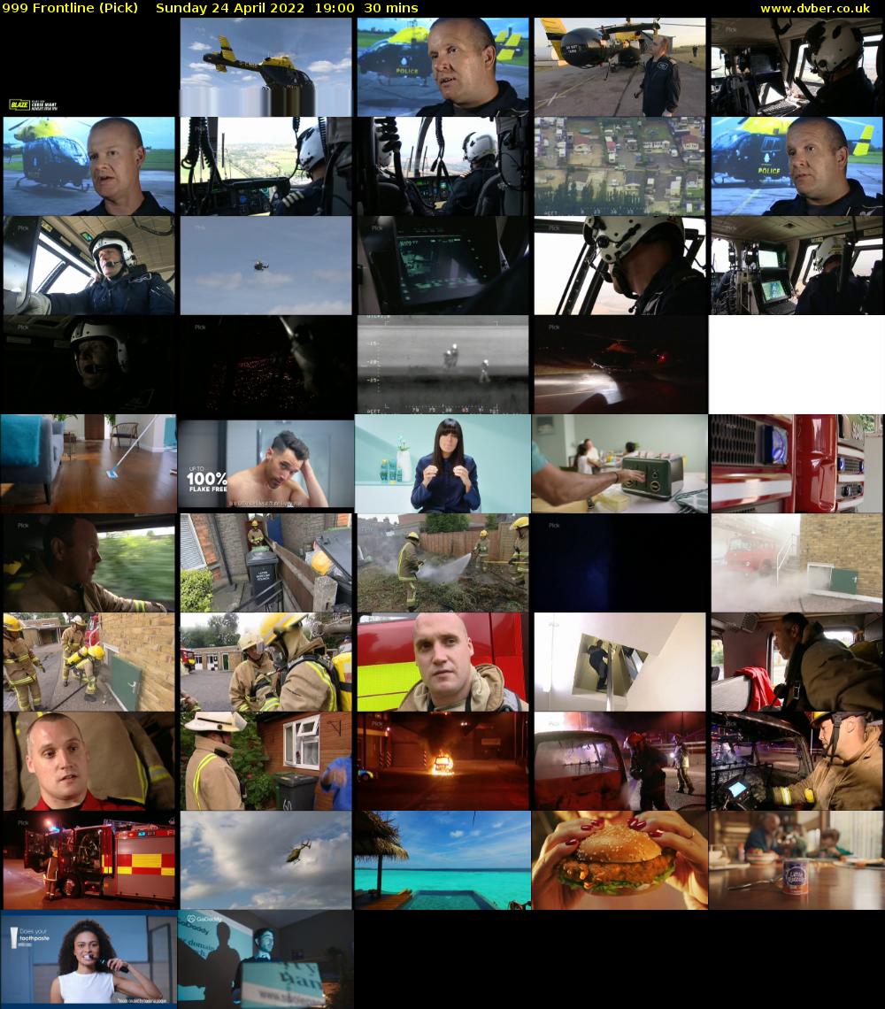 999 Frontline (Pick) Sunday 24 April 2022 19:00 - 19:30