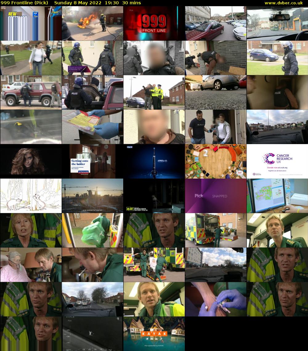 999 Frontline (Pick) Sunday 8 May 2022 19:30 - 20:00