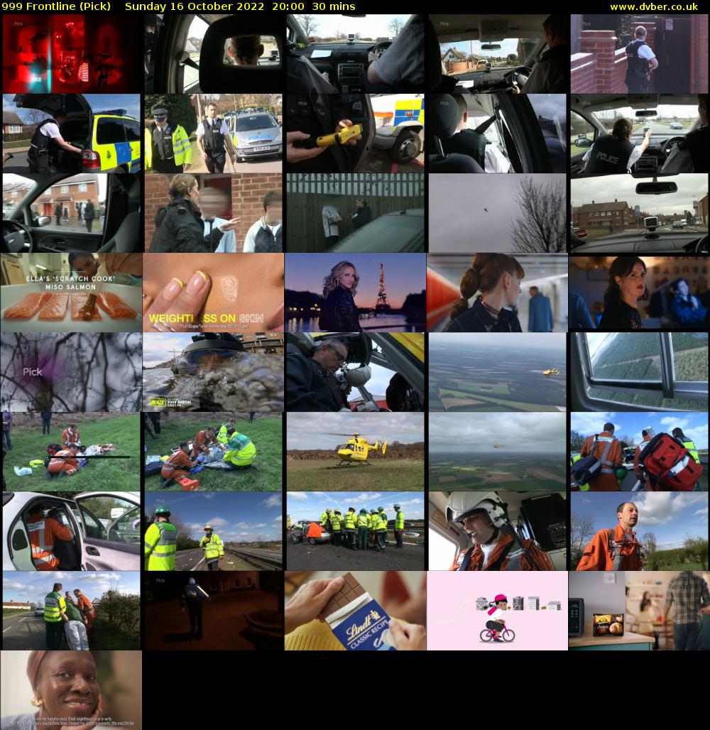 999 Frontline (Pick) Sunday 16 October 2022 20:00 - 20:30