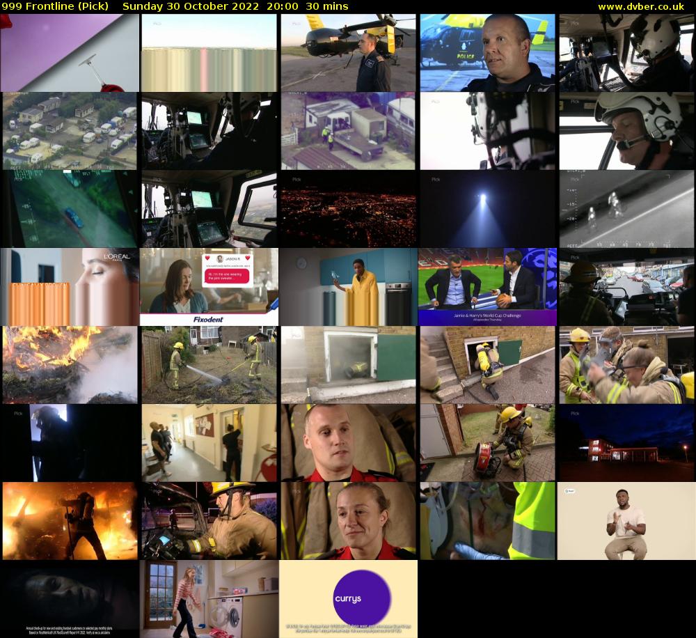 999 Frontline (Pick) Sunday 30 October 2022 20:00 - 20:30