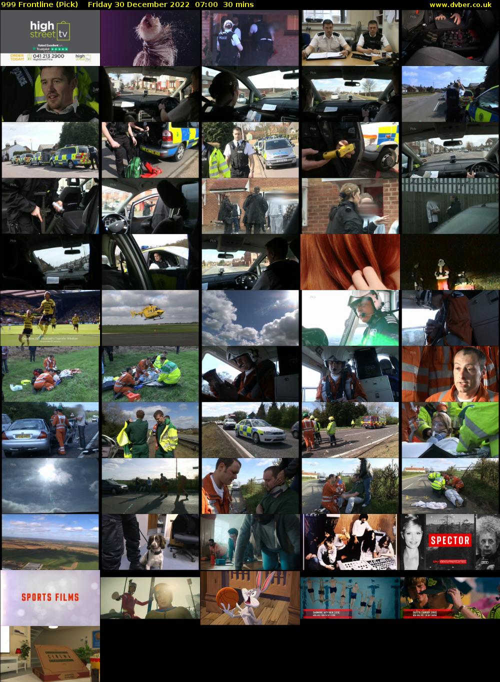 999 Frontline (Pick) Friday 30 December 2022 07:00 - 07:30
