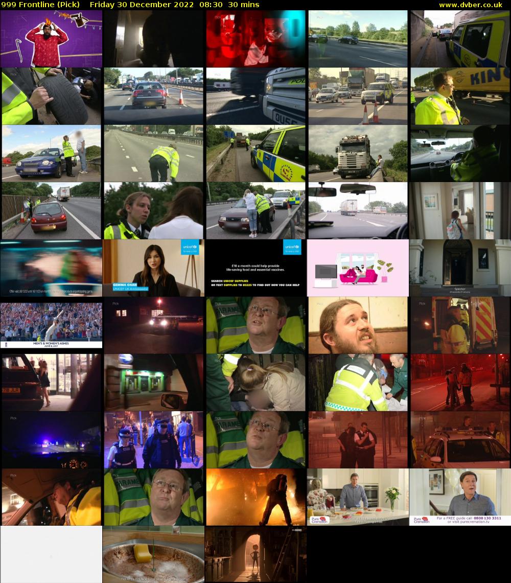 999 Frontline (Pick) Friday 30 December 2022 08:30 - 09:00