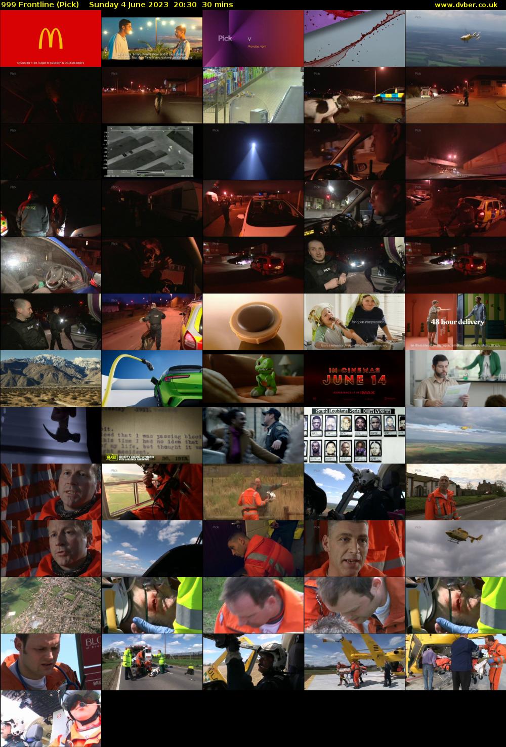 999 Frontline (Pick) Sunday 4 June 2023 20:30 - 21:00