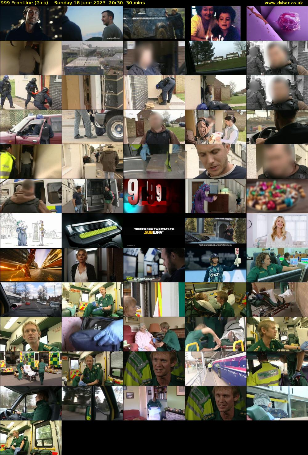 999 Frontline (Pick) Sunday 18 June 2023 20:30 - 21:00