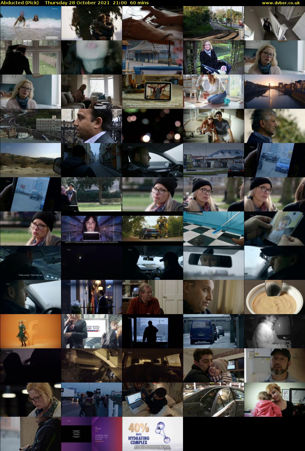 Abducted (Pick) Thursday 28 October 2021 21:00 - 22:00