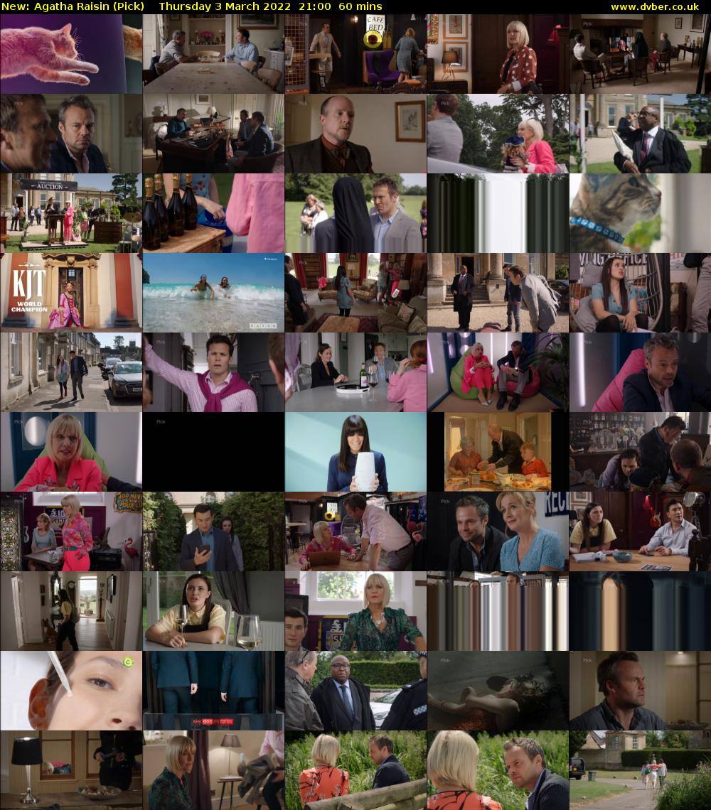 Agatha Raisin (Pick) Thursday 3 March 2022 21:00 - 22:00
