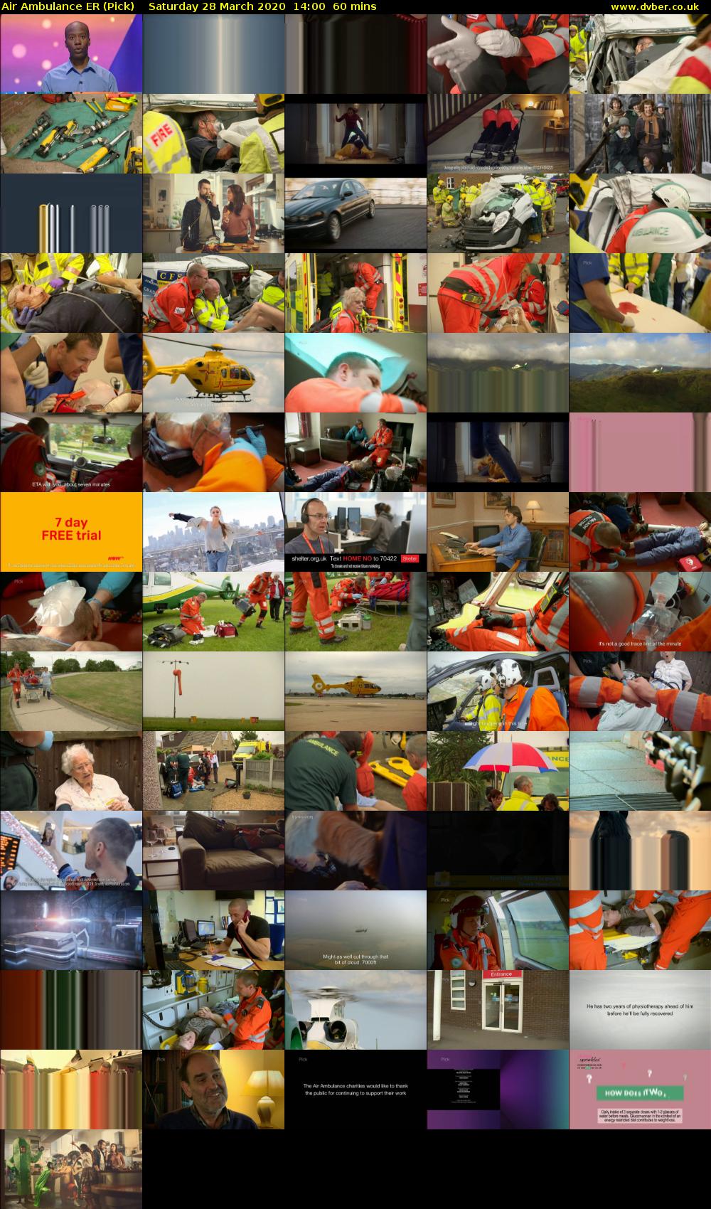 Air Ambulance ER (Pick) Saturday 28 March 2020 14:00 - 15:00