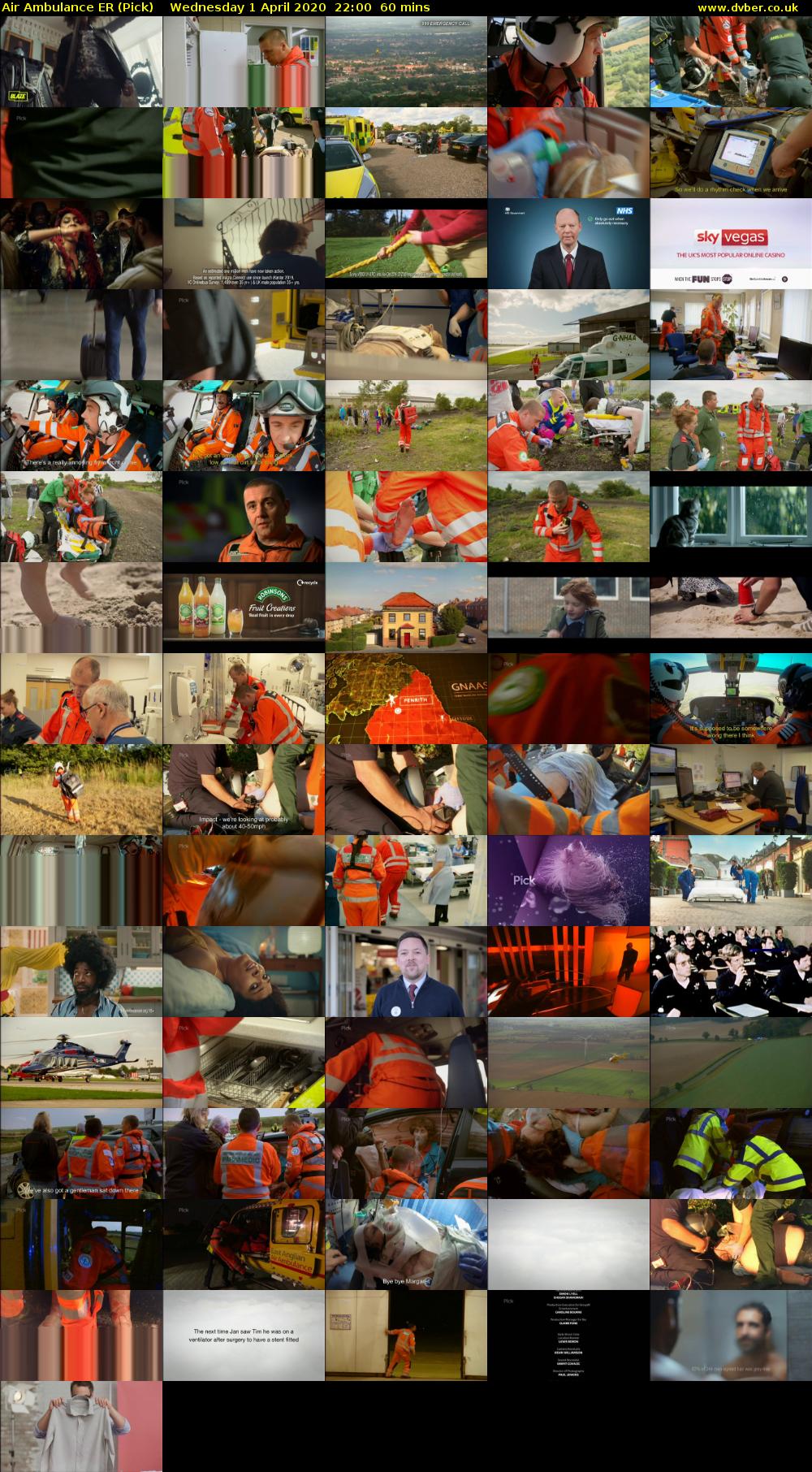 Air Ambulance ER (Pick) Wednesday 1 April 2020 22:00 - 23:00
