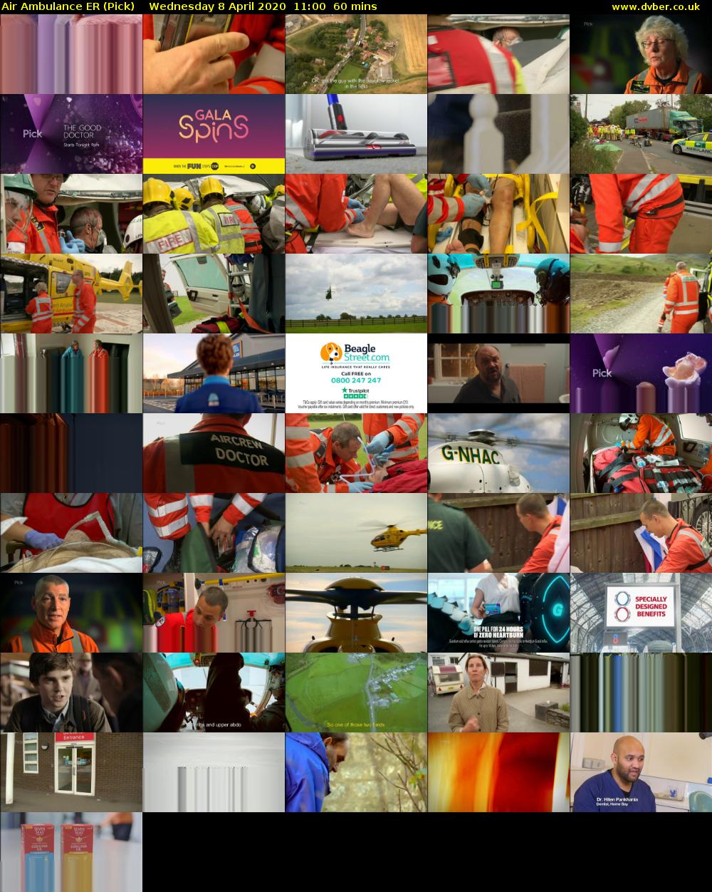 Air Ambulance ER (Pick) Wednesday 8 April 2020 11:00 - 12:00