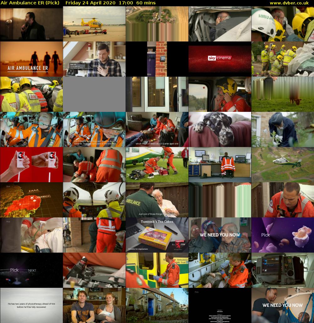 Air Ambulance ER (Pick) Friday 24 April 2020 17:00 - 18:00