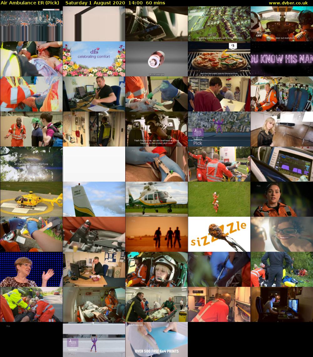 Air Ambulance ER (Pick) Saturday 1 August 2020 14:00 - 15:00