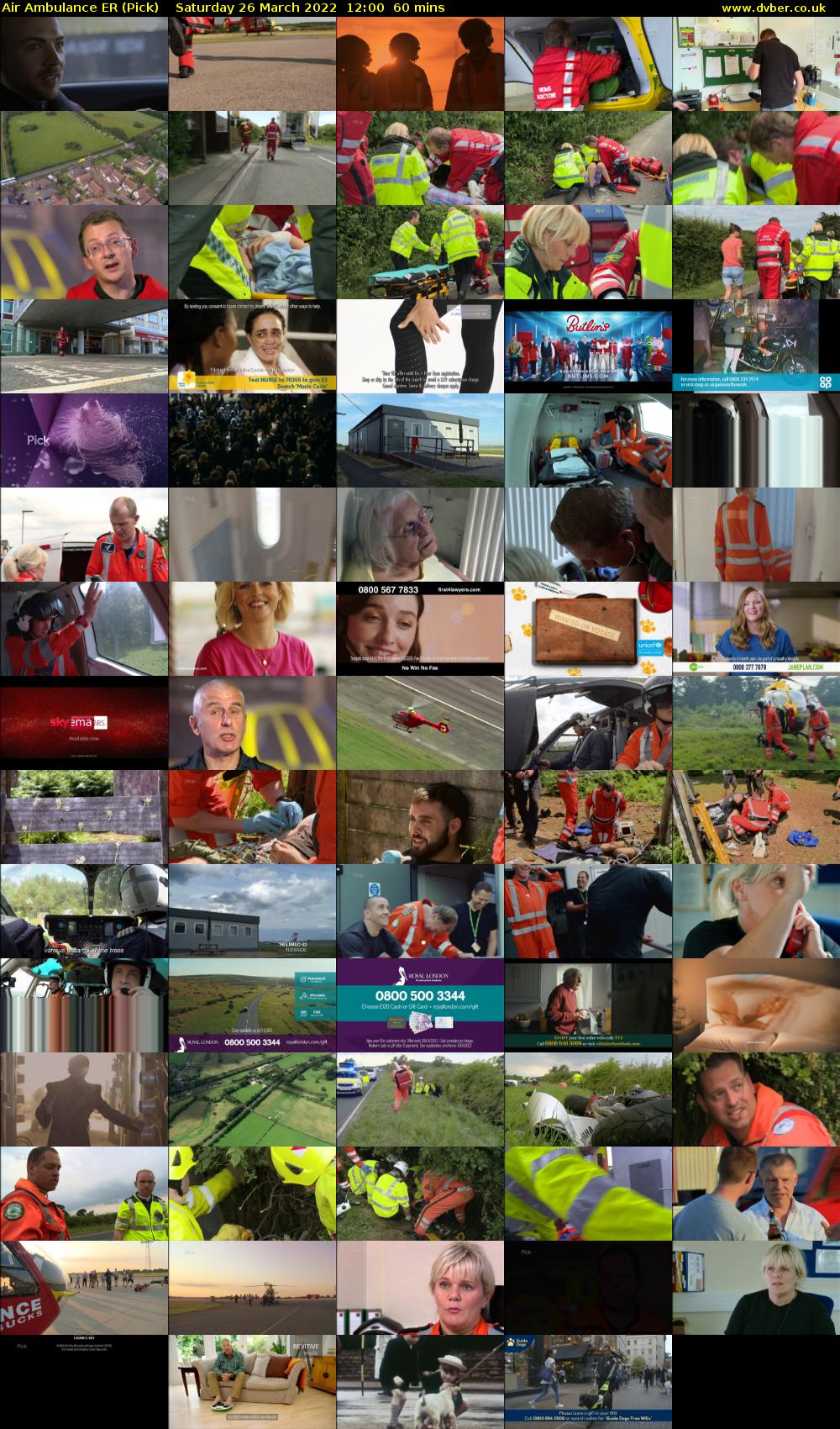 Air Ambulance ER (Pick) Saturday 26 March 2022 12:00 - 13:00