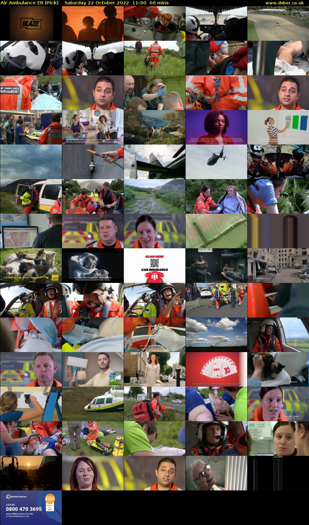 Air Ambulance ER (Pick) Saturday 22 October 2022 11:00 - 12:00