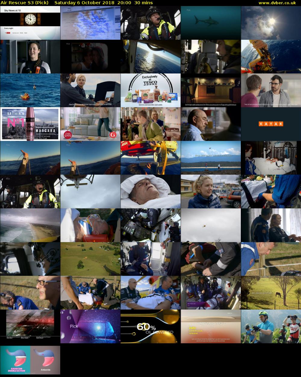 Air Rescue S3 (Pick) Saturday 6 October 2018 20:00 - 20:30