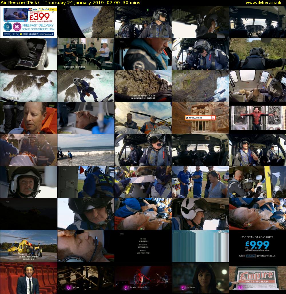 Air Rescue (Pick) Thursday 24 January 2019 07:00 - 07:30