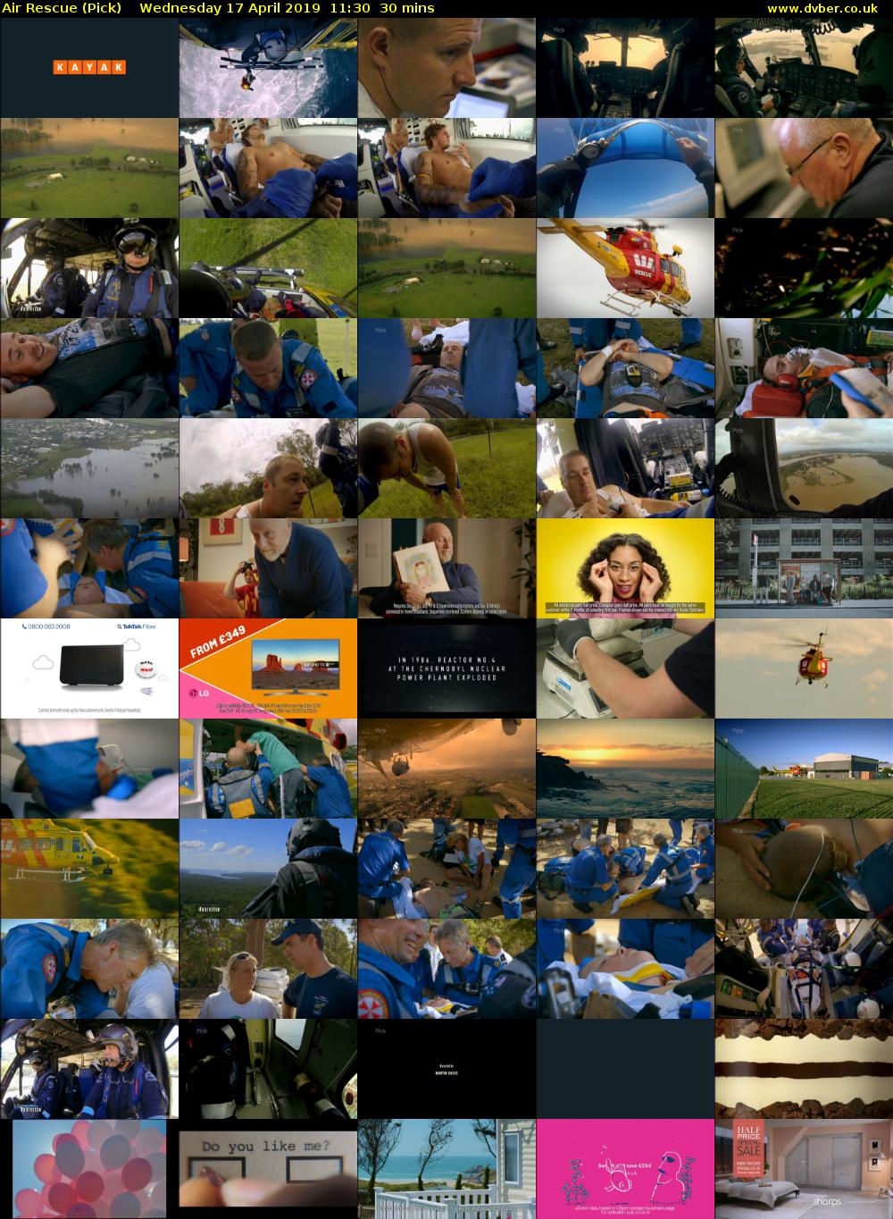 Air Rescue (Pick) Wednesday 17 April 2019 11:30 - 12:00
