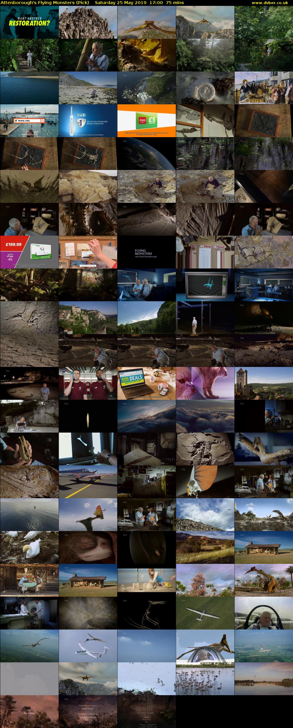Attenborough's Flying Monsters (Pick) Saturday 25 May 2019 17:00 - 18:15
