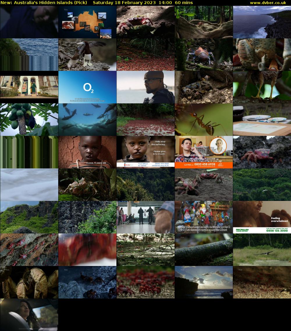 Australia's Hidden Islands (Pick) Saturday 18 February 2023 14:00 - 15:00