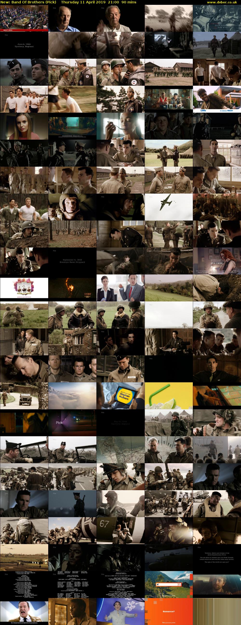 Band Of Brothers (Pick) Thursday 11 April 2019 21:00 - 22:30