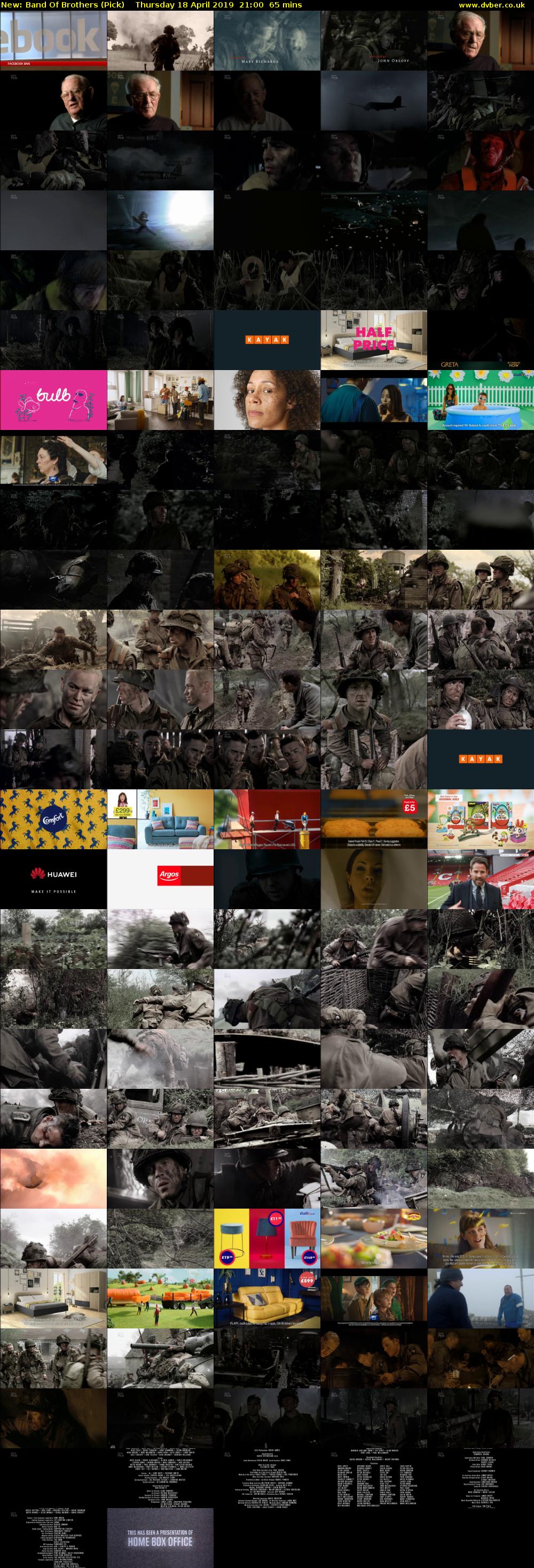 Band Of Brothers (Pick) Thursday 18 April 2019 21:00 - 22:05