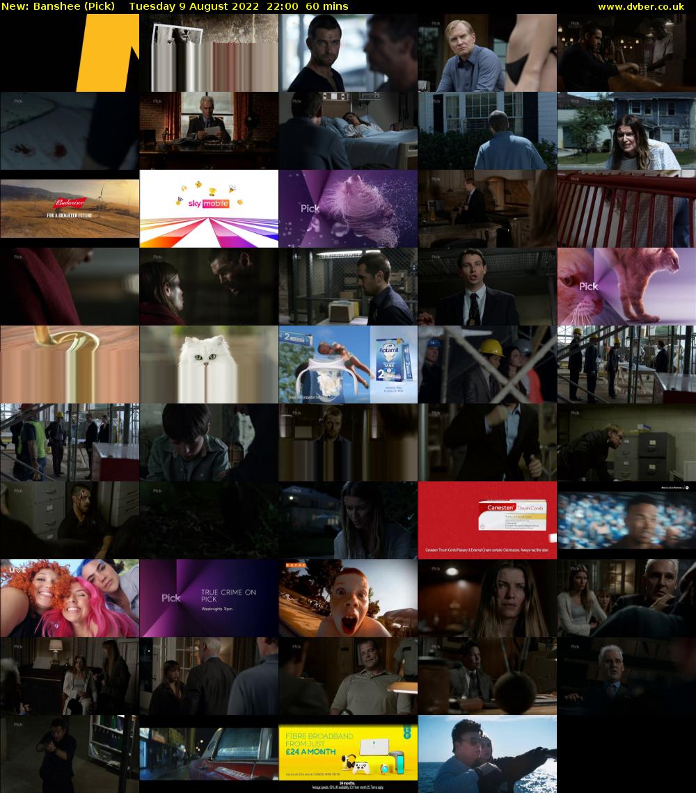 Banshee (Pick) Tuesday 9 August 2022 22:00 - 23:00
