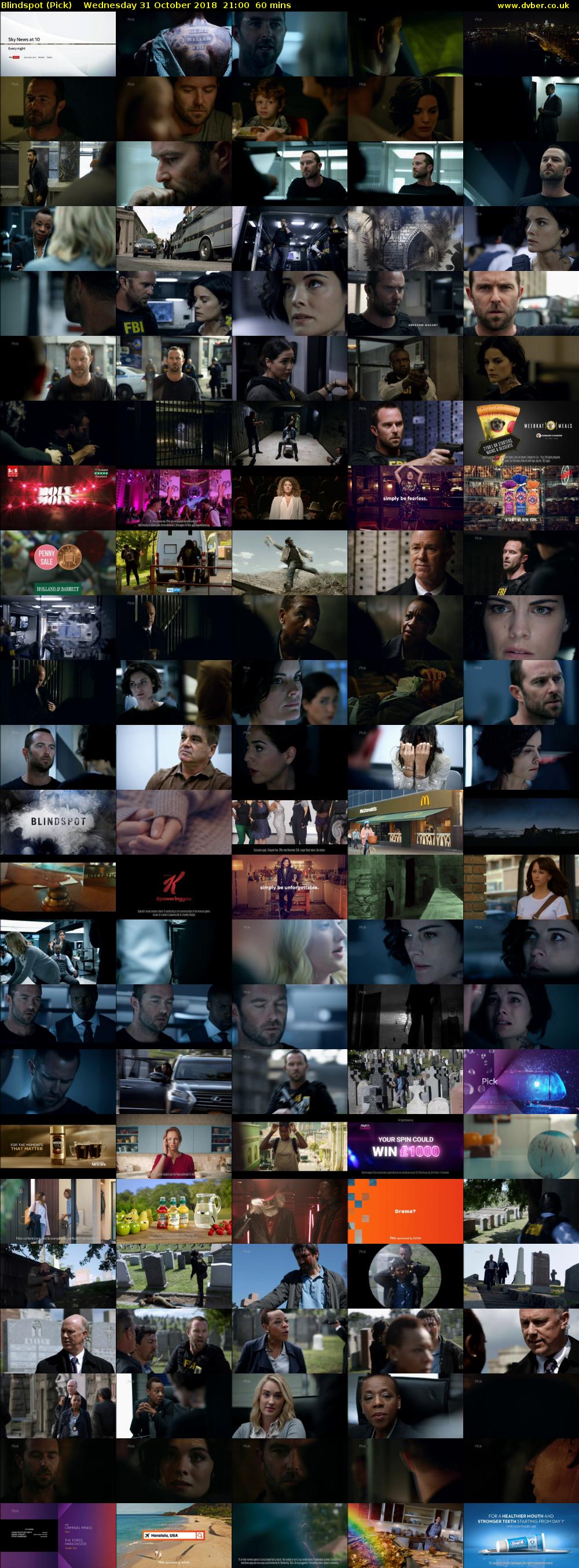 Blindspot (Pick) Wednesday 31 October 2018 21:00 - 22:00