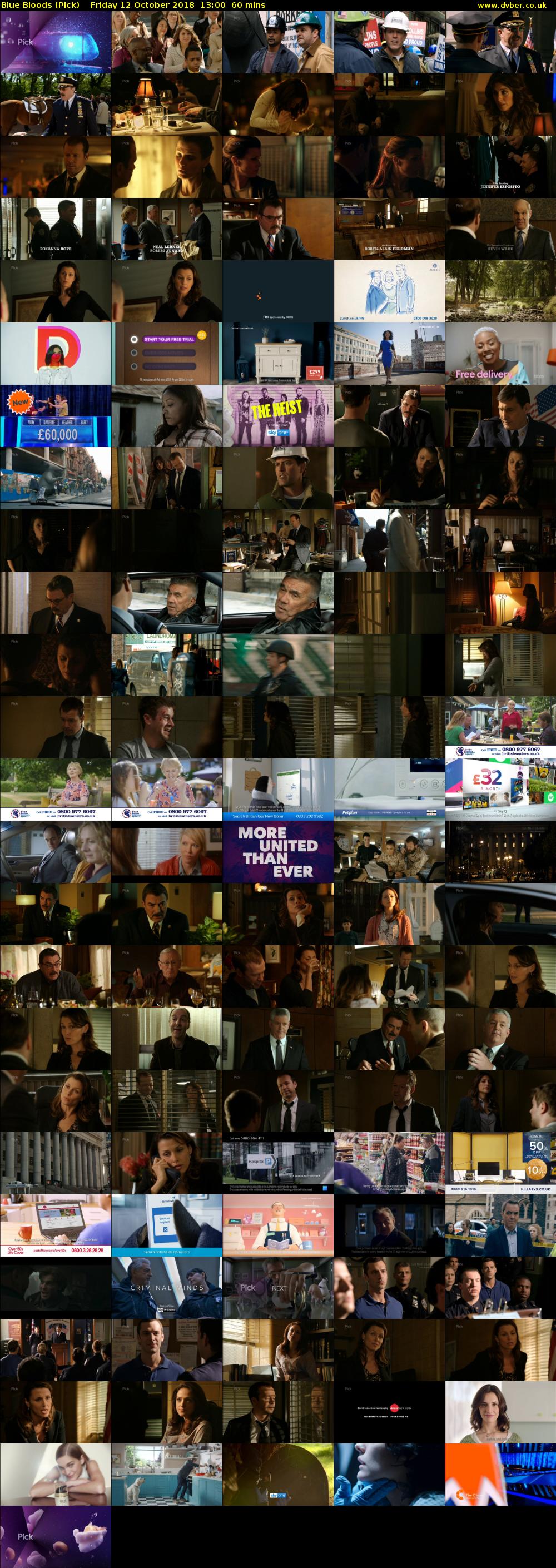 Blue Bloods (Pick) Friday 12 October 2018 13:00 - 14:00
