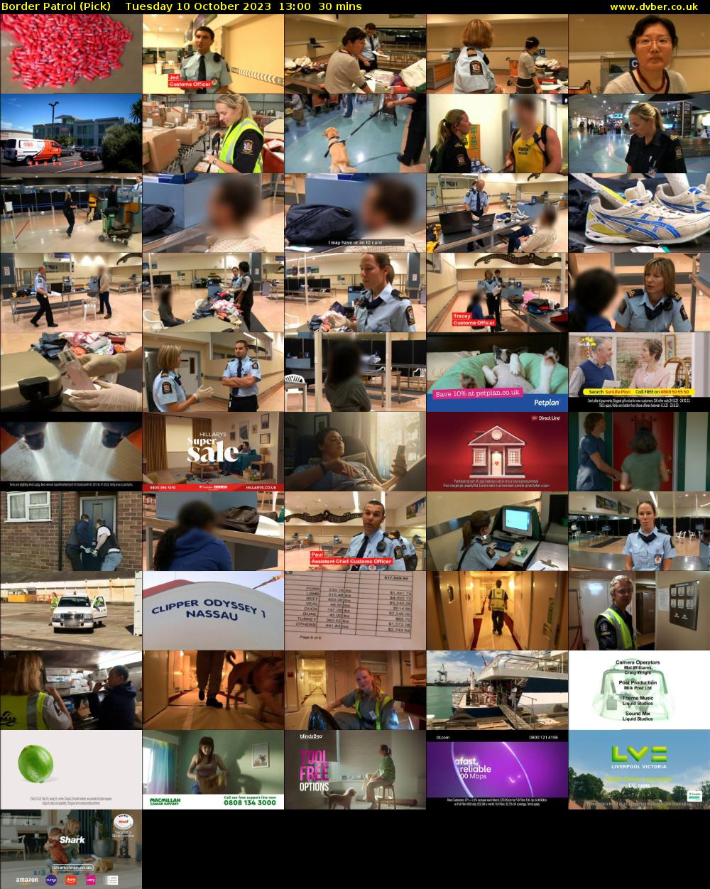 Border Patrol (Pick) Tuesday 10 October 2023 13:00 - 13:30