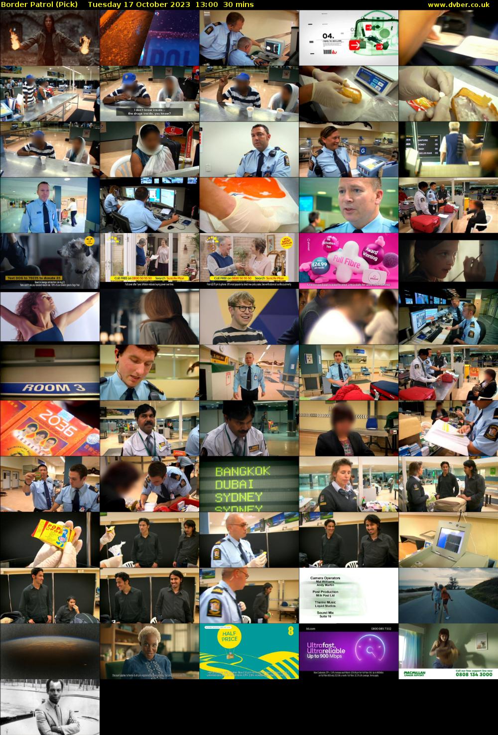 Border Patrol (Pick) Tuesday 17 October 2023 13:00 - 13:30